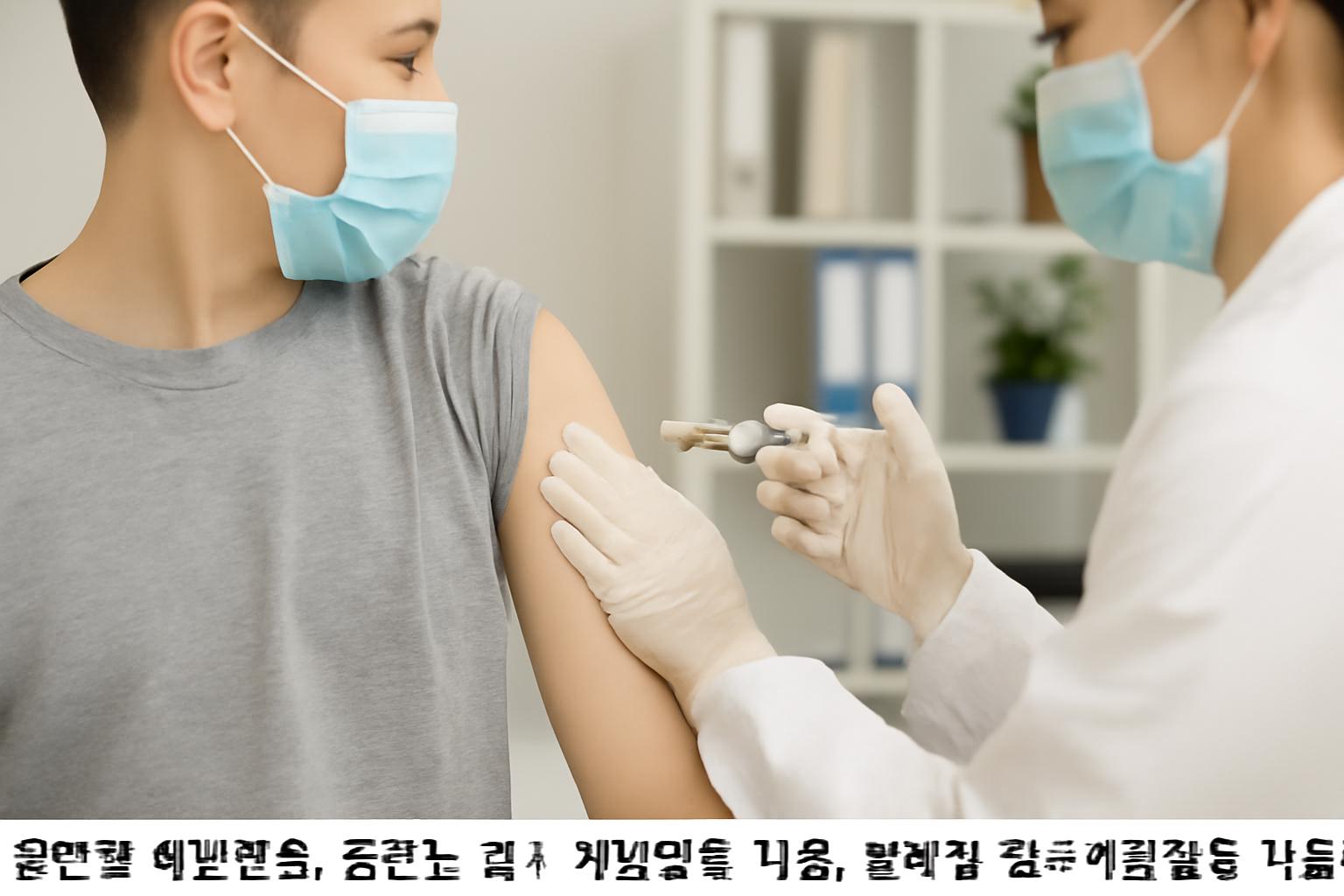 중학생 필수 예방접종 비용