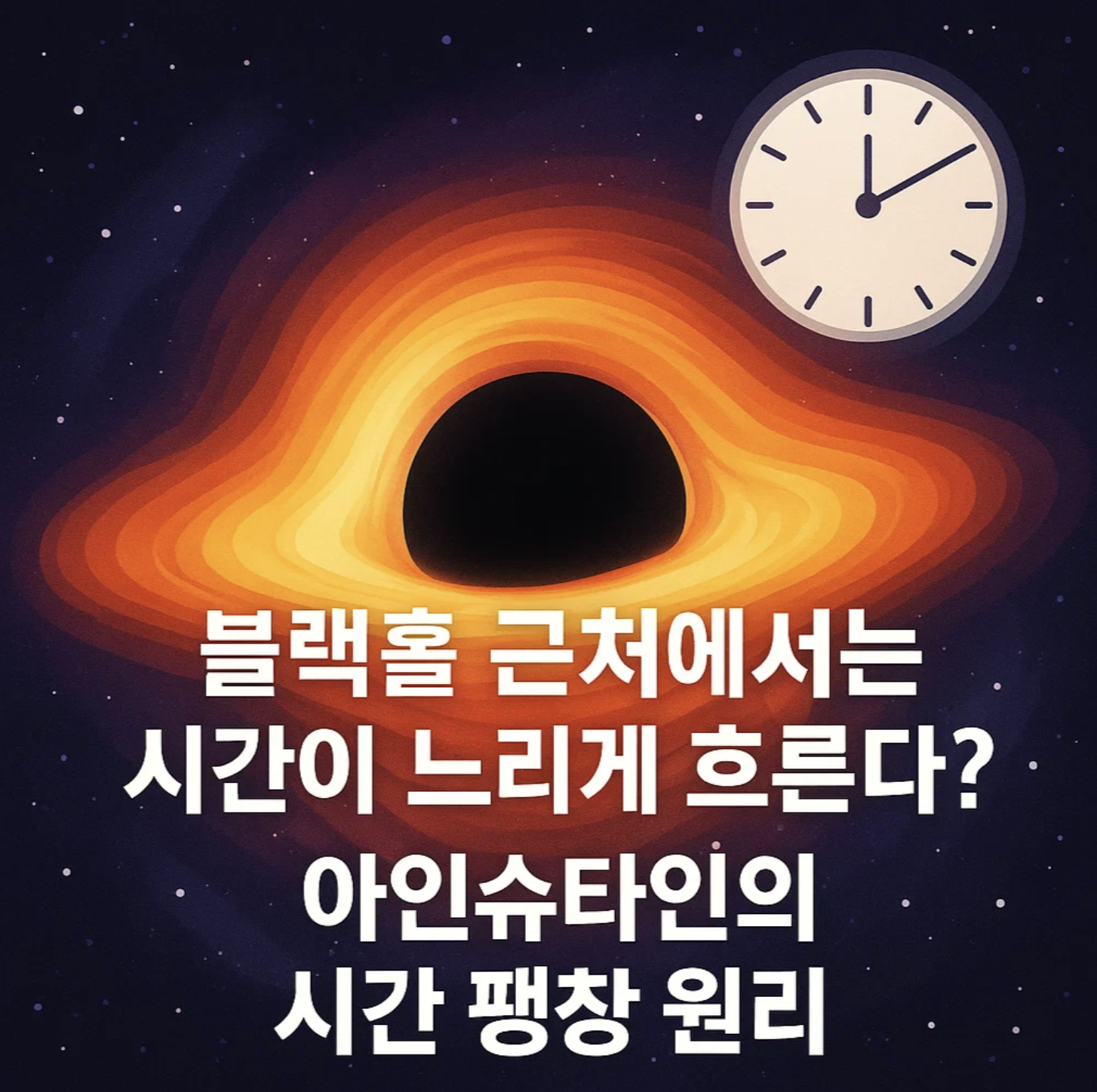 블랙홀 근처에서는 시간이 느리게 흐른다? 아인슈타인의 시간 팽창 원리