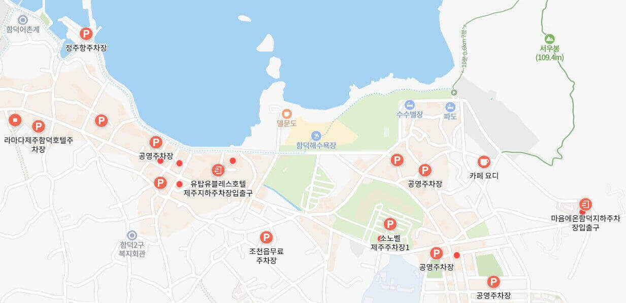 함덕-해수욕장-주변-주차장