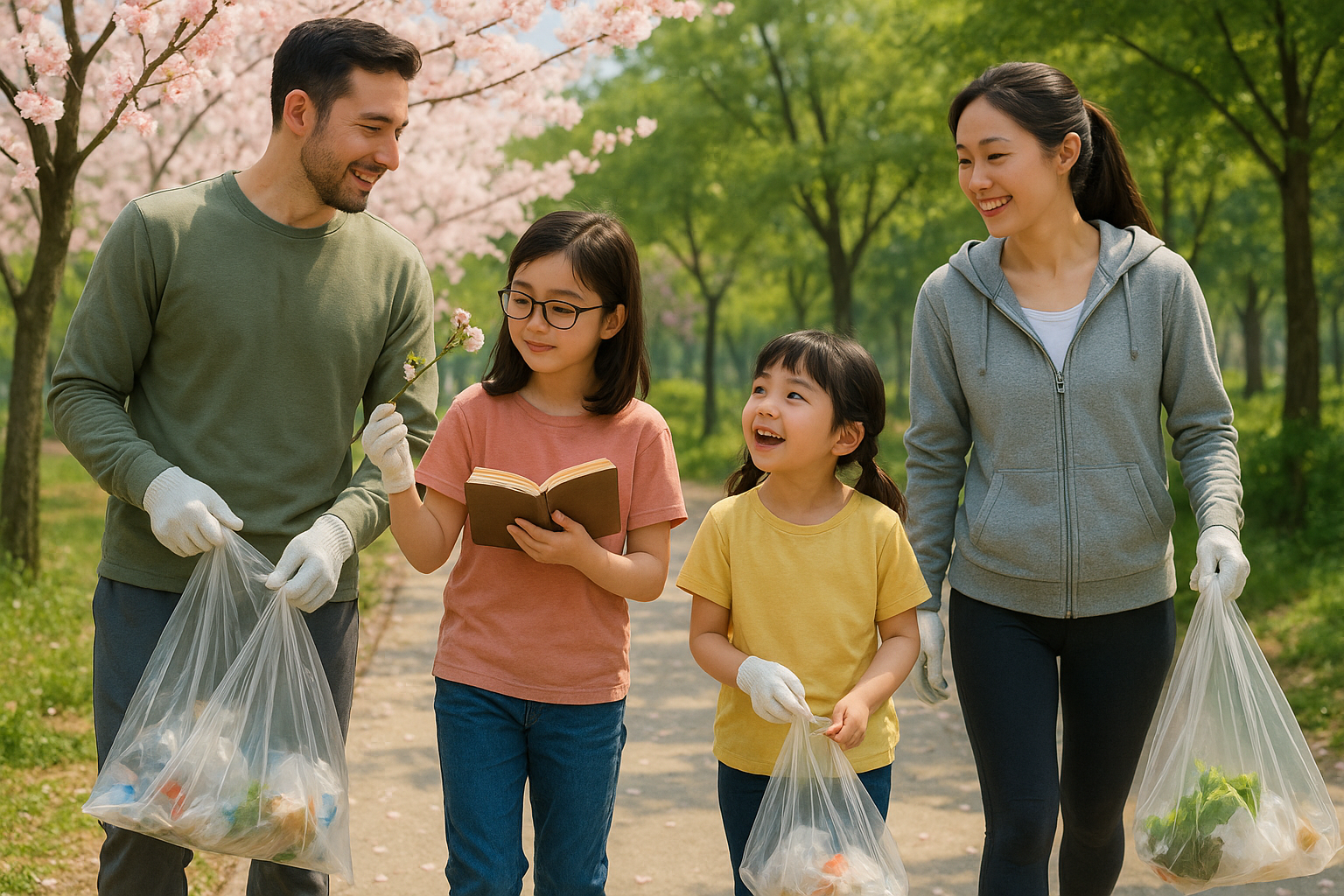 가족과 함께하는 플로깅의 가치
