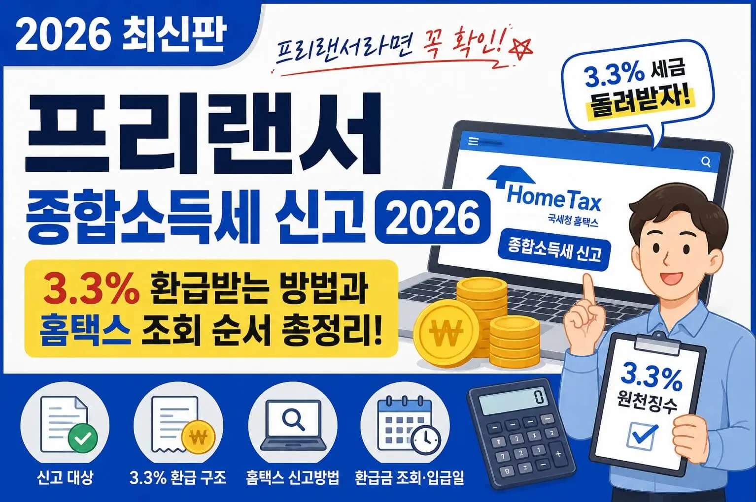 프리랜서 종합소득세 환급 2026