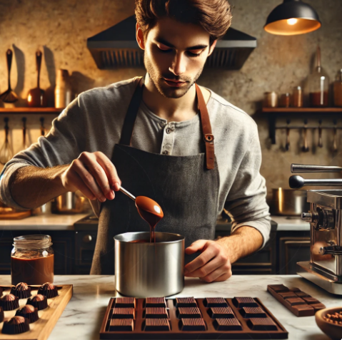 초콜릿 만드는 사진