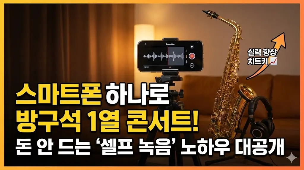 스마트폰 하나로 만드는 '방구석 색소폰 스튜디오