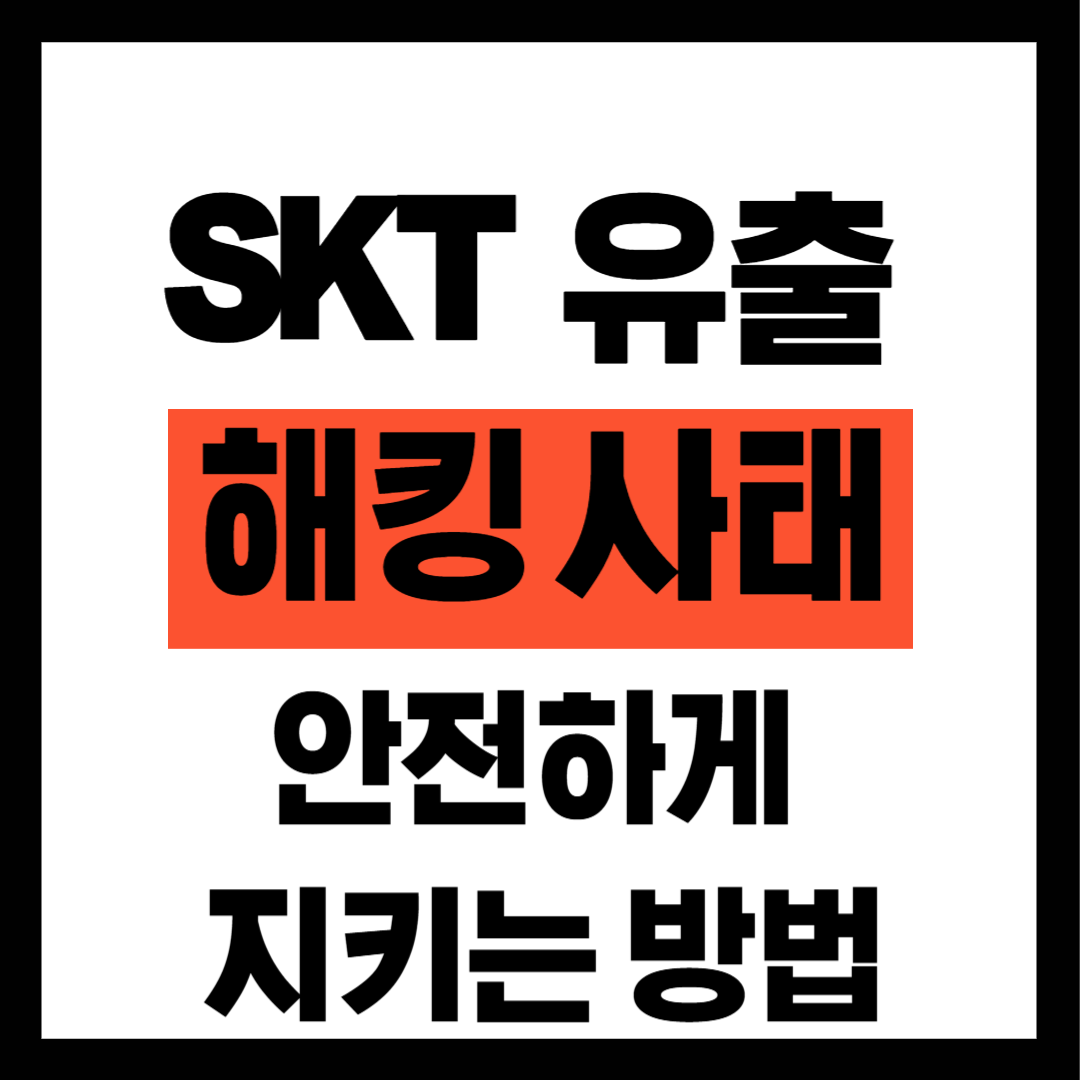 SKT유출 해킹사태 안전하게