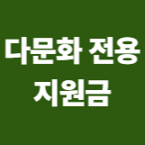 다문화 전용 지원금
