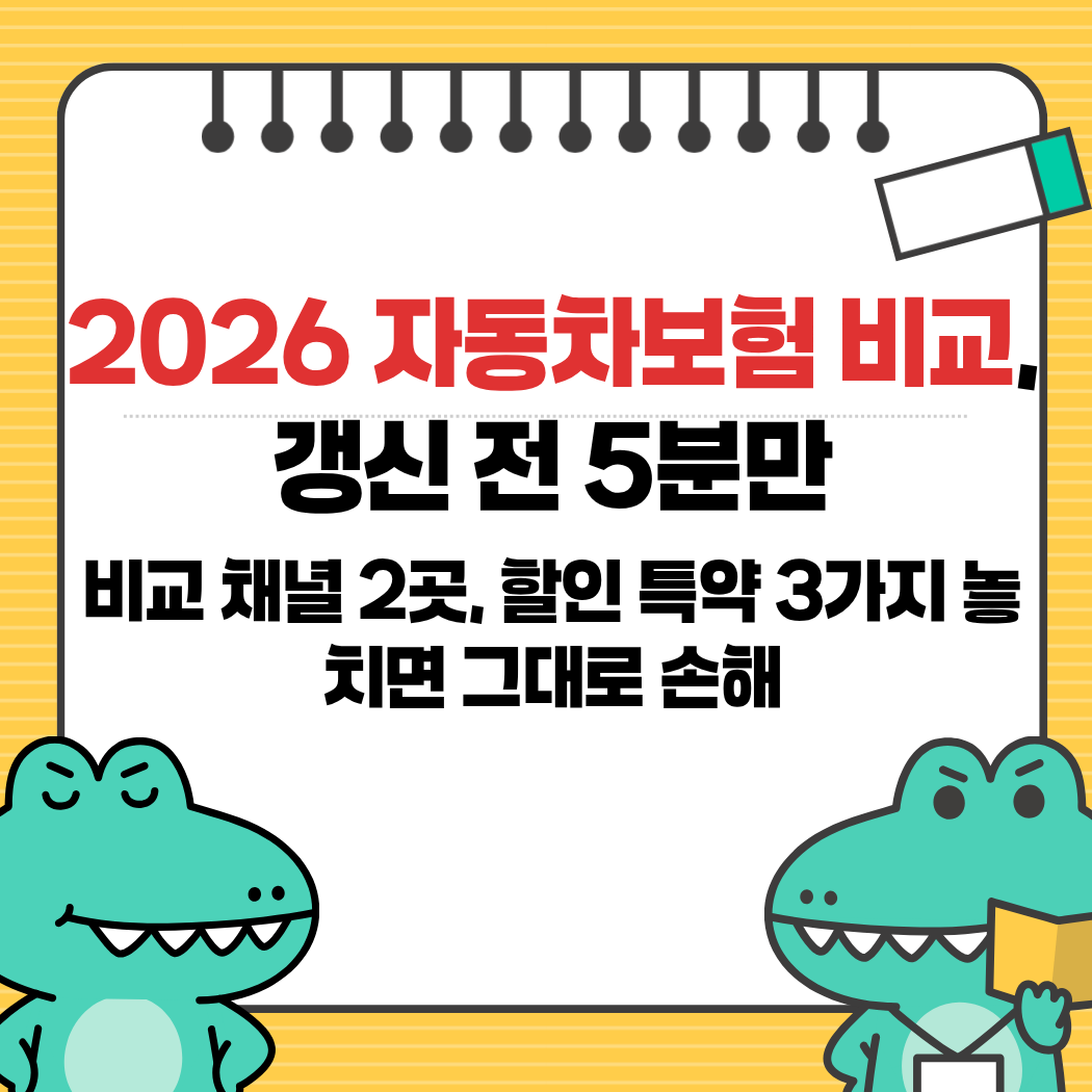 2026 자동차보험 비교