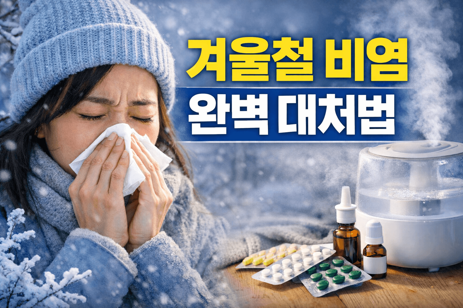 겨울철 비염 완벽 대처법: 코 막힘부터 재채기까지 확실히 잡는 방법