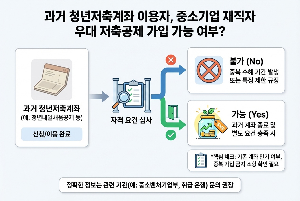 과거 청년저축계좌 신청했더라도 중소기업 재직자 우대 저축공제는 따로 봐야 하는 이유