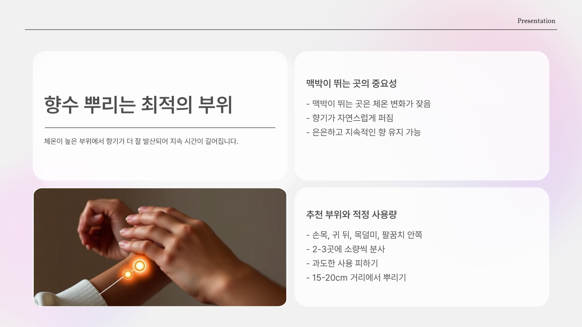 향수 뿌리는 부위
