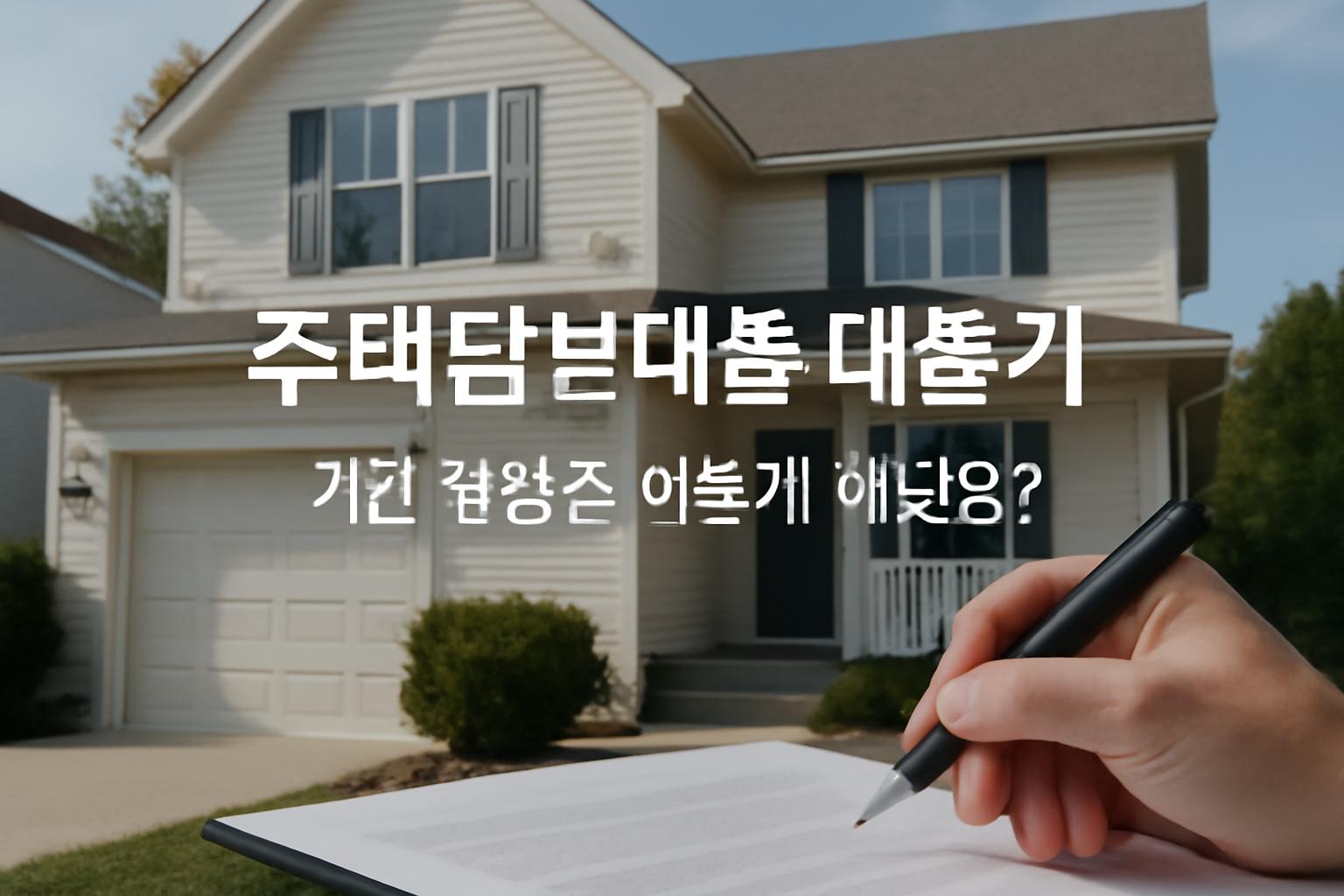 주택담보대출 대출기간