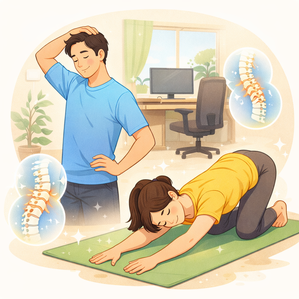 척추&middot;목 디스크 예방 스트레칭일상 속에서 부담 없이 지키는 생활 관리 원칙