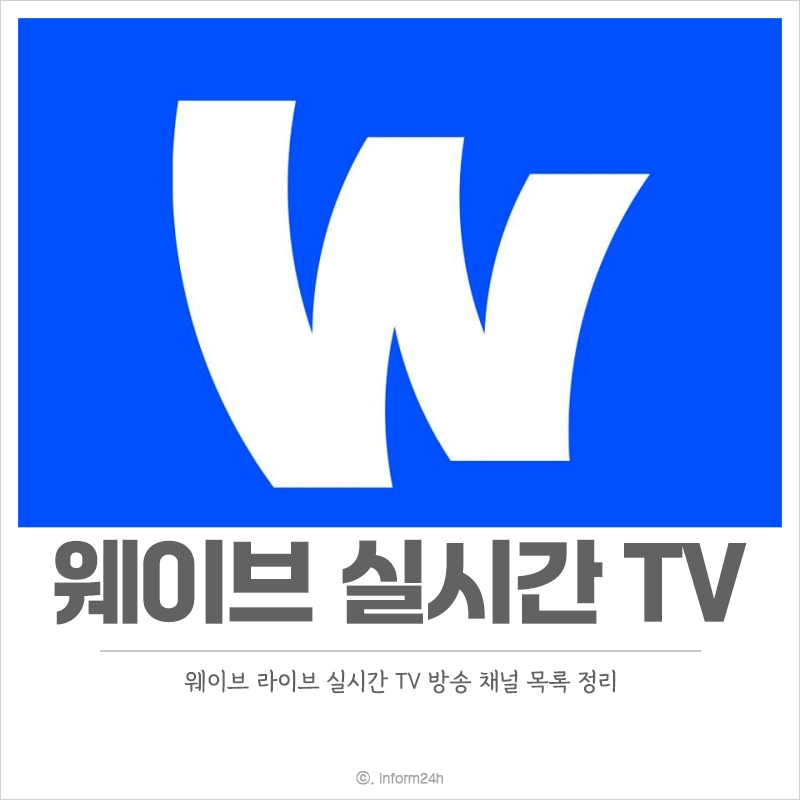 웨이브-실시간-라이브-채널-목록-지상파-TV-보기