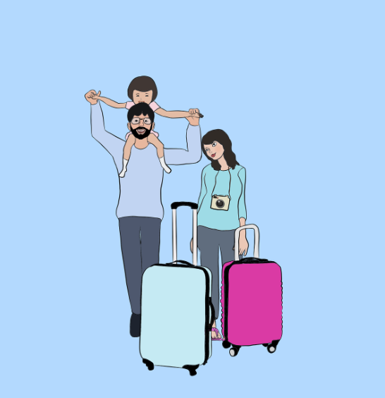 가족여행 그림