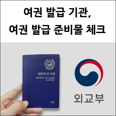 여권 발급 기관, 여권 발급 준비물