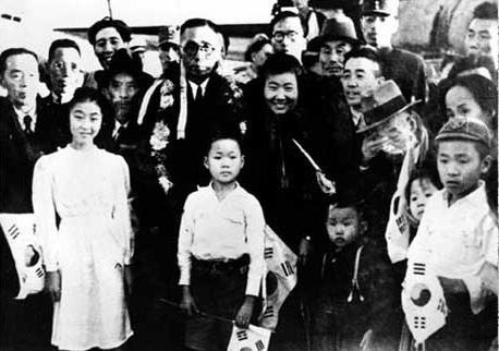 김구 귀국 환영 인파