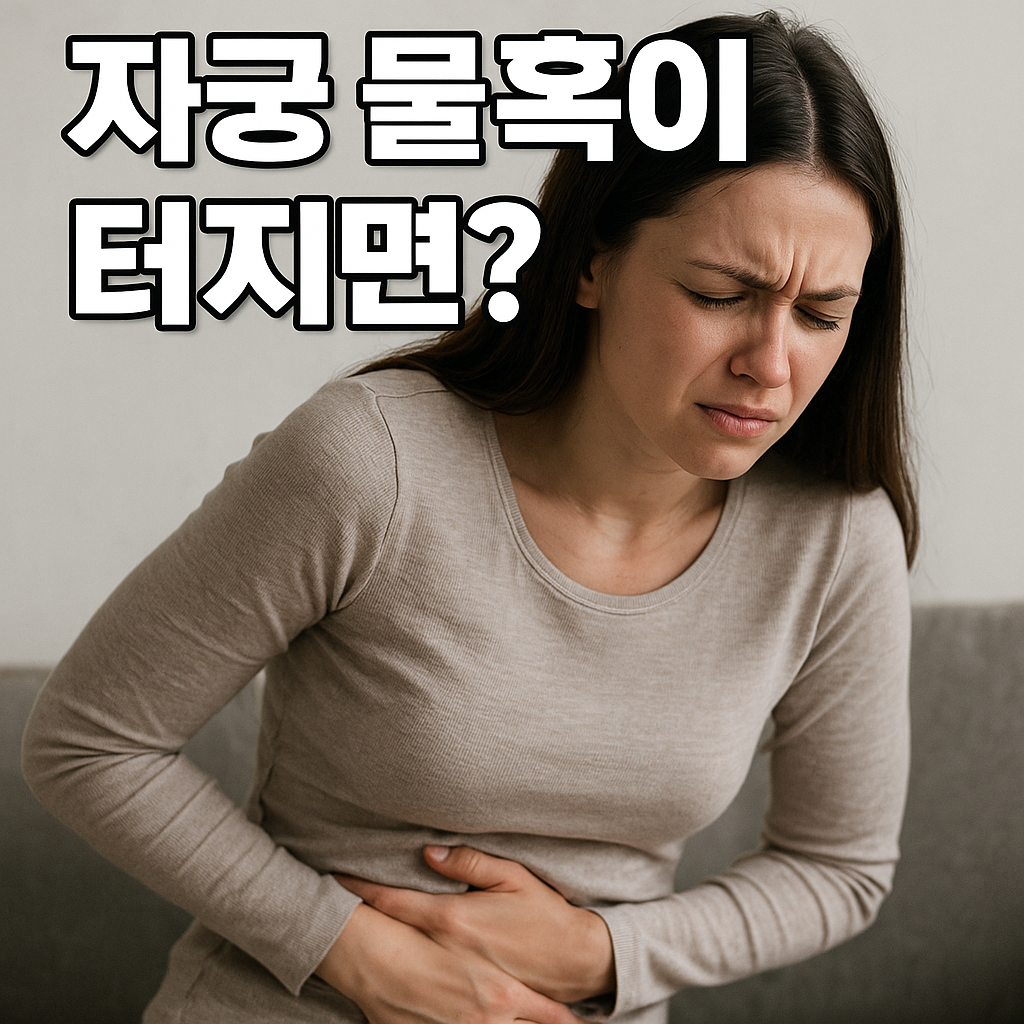 자궁 물혹이 터지면 생리통과 다른 5가지 주요 증상 구분법
