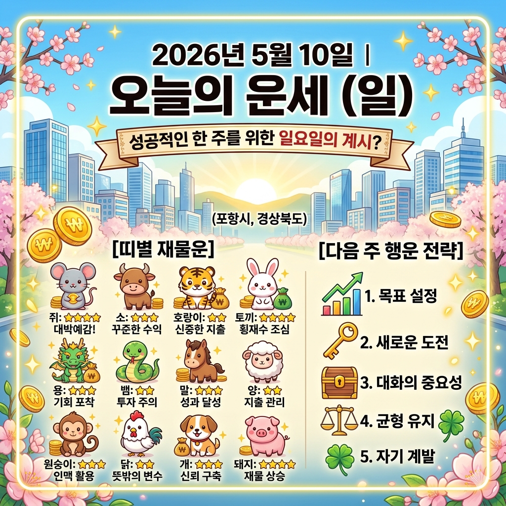 5월10일 오늘의 운세