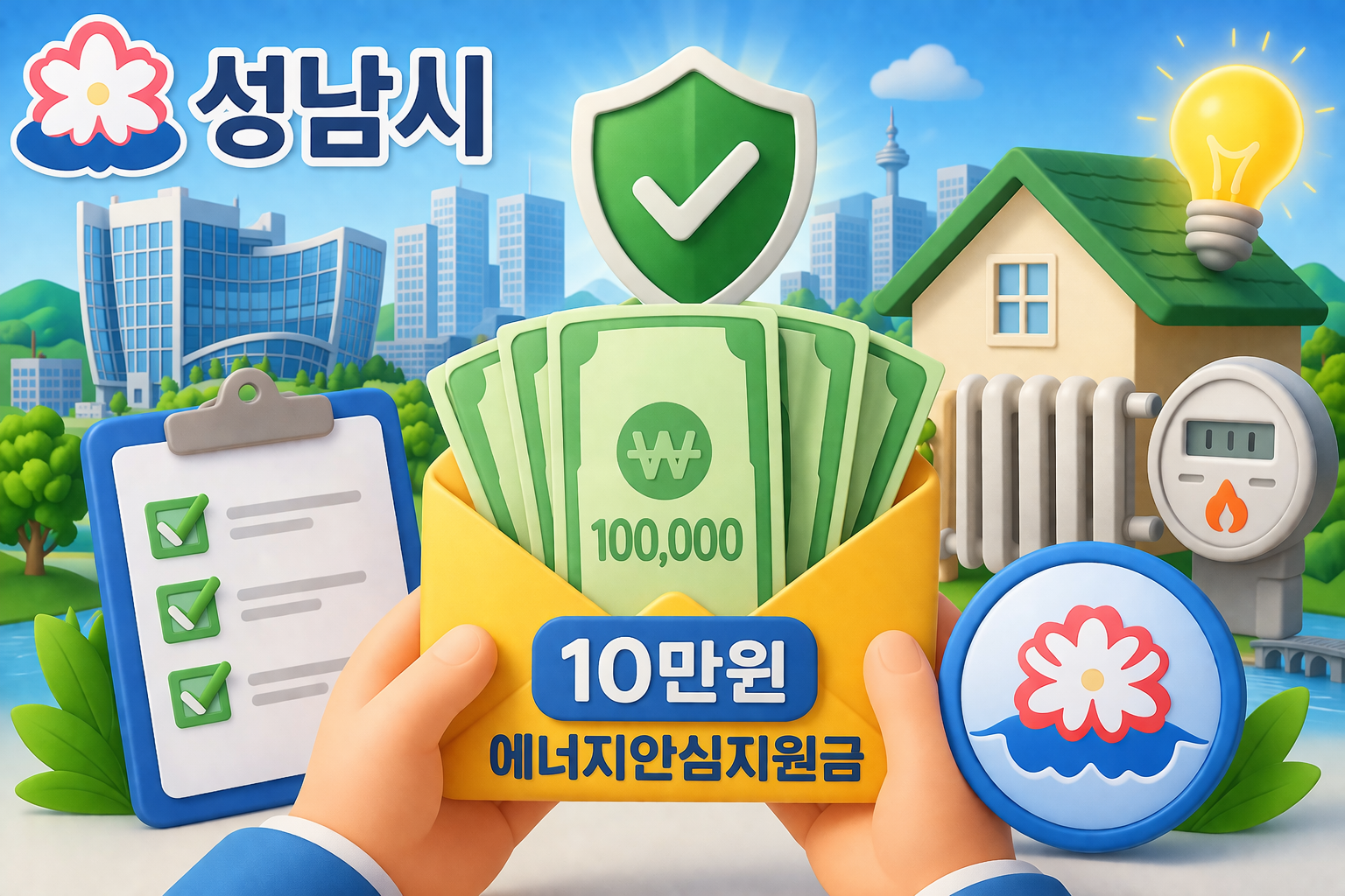 성남시 에너지안심지원금 10만원 신청방법 총정리 (대상&middot;조건&middot;지급일 한눈에) 관련 사진