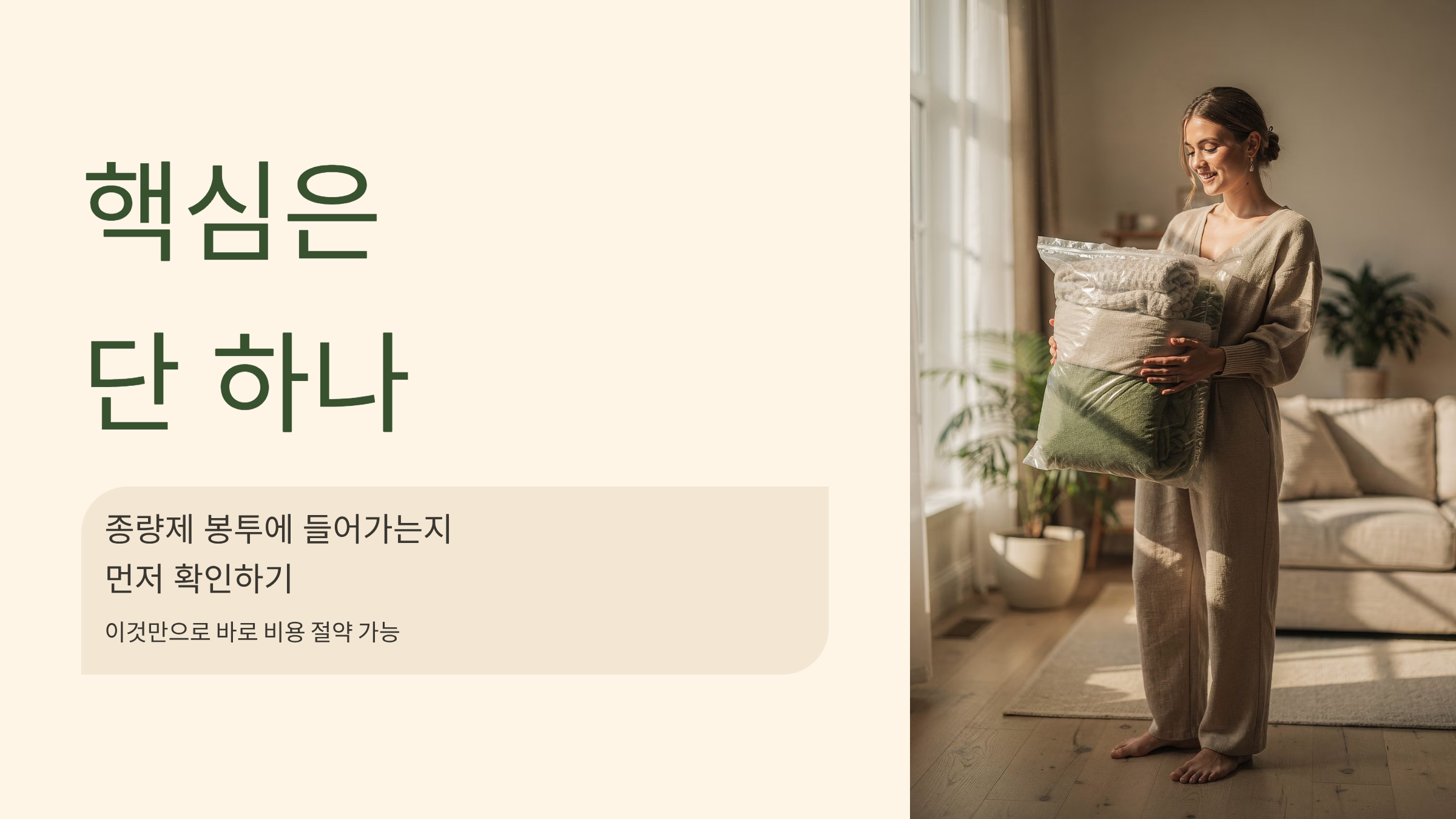 이불 버리는 방법 핵심