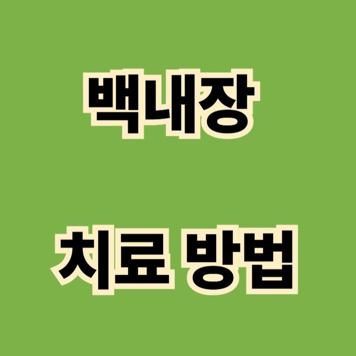 백내장 치료방법