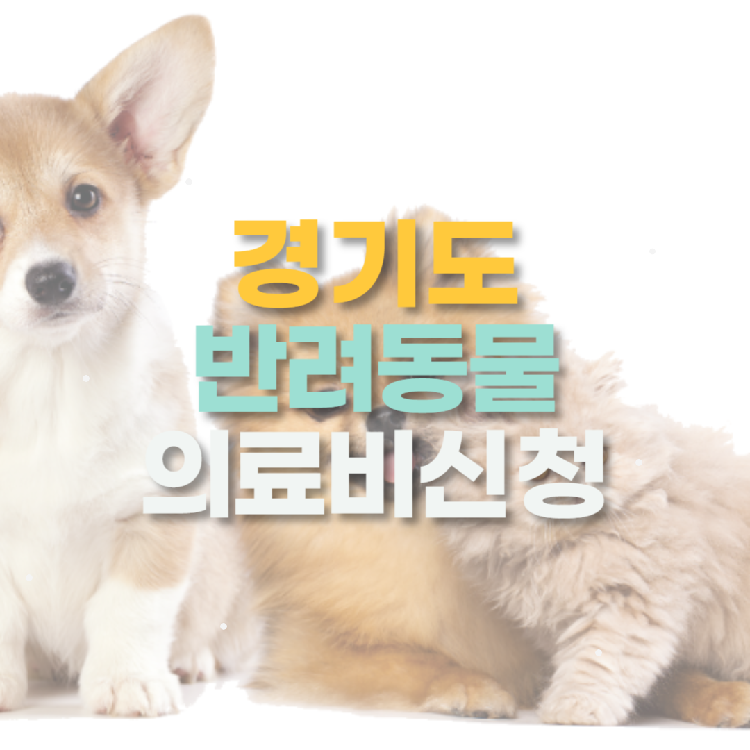 경기도 반려동물 의료비 지원금 20만원 신청