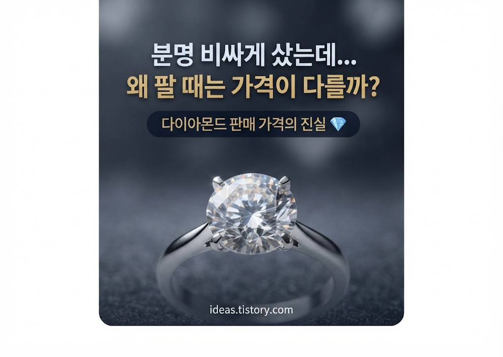 다이아몬드,구입 할 때와 판매할 때 가 차이, 감정서.