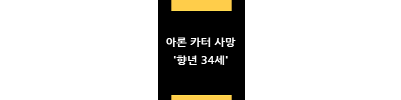 아론카터사망