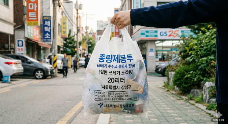 쓰레기봉투 투기 확대