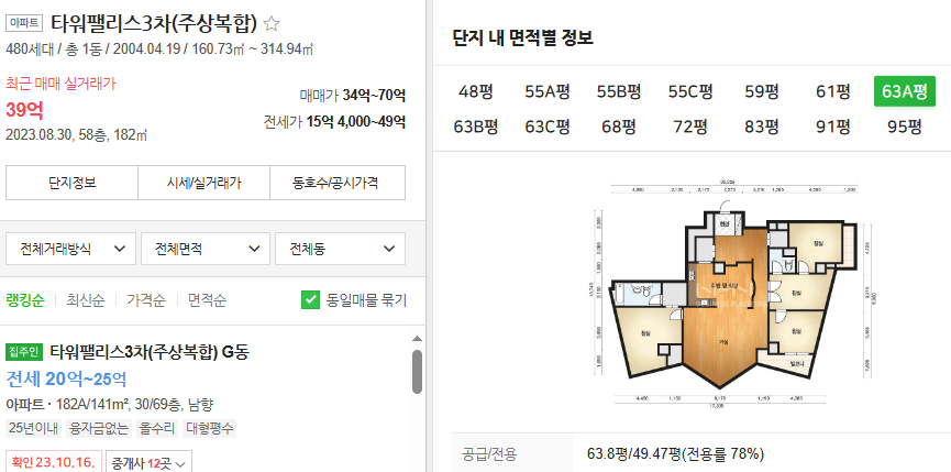 타워팰리스 3차 구조