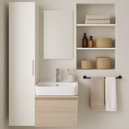 욕실 수납 인테리어