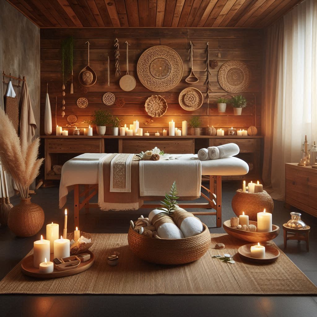 피부,체형관리 샵 배경