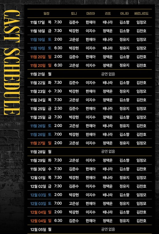 웨스트 사이드 스토리 출연진