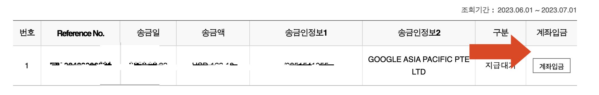 우리은행 외화 송금 계좌 입금 받기