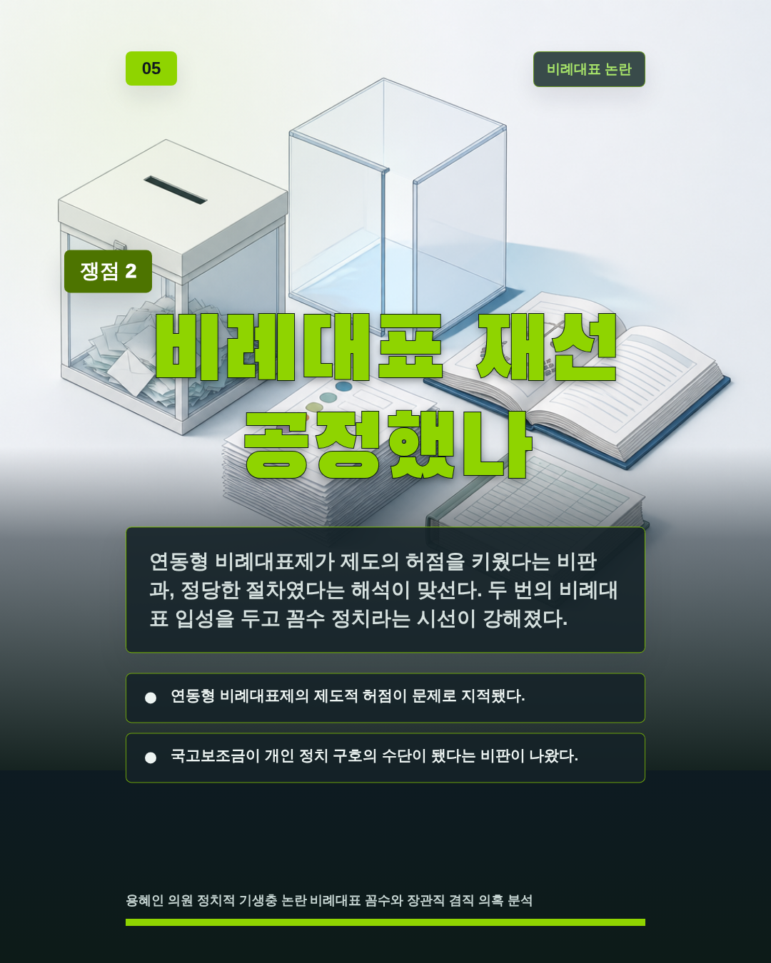 비례대표 재선 공정했나