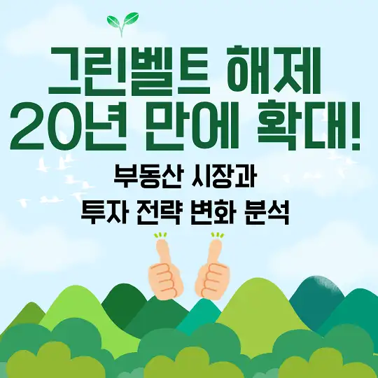 그린벨트 해제 20년 만에 확대