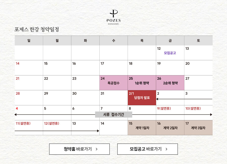 포제스 한강 청약