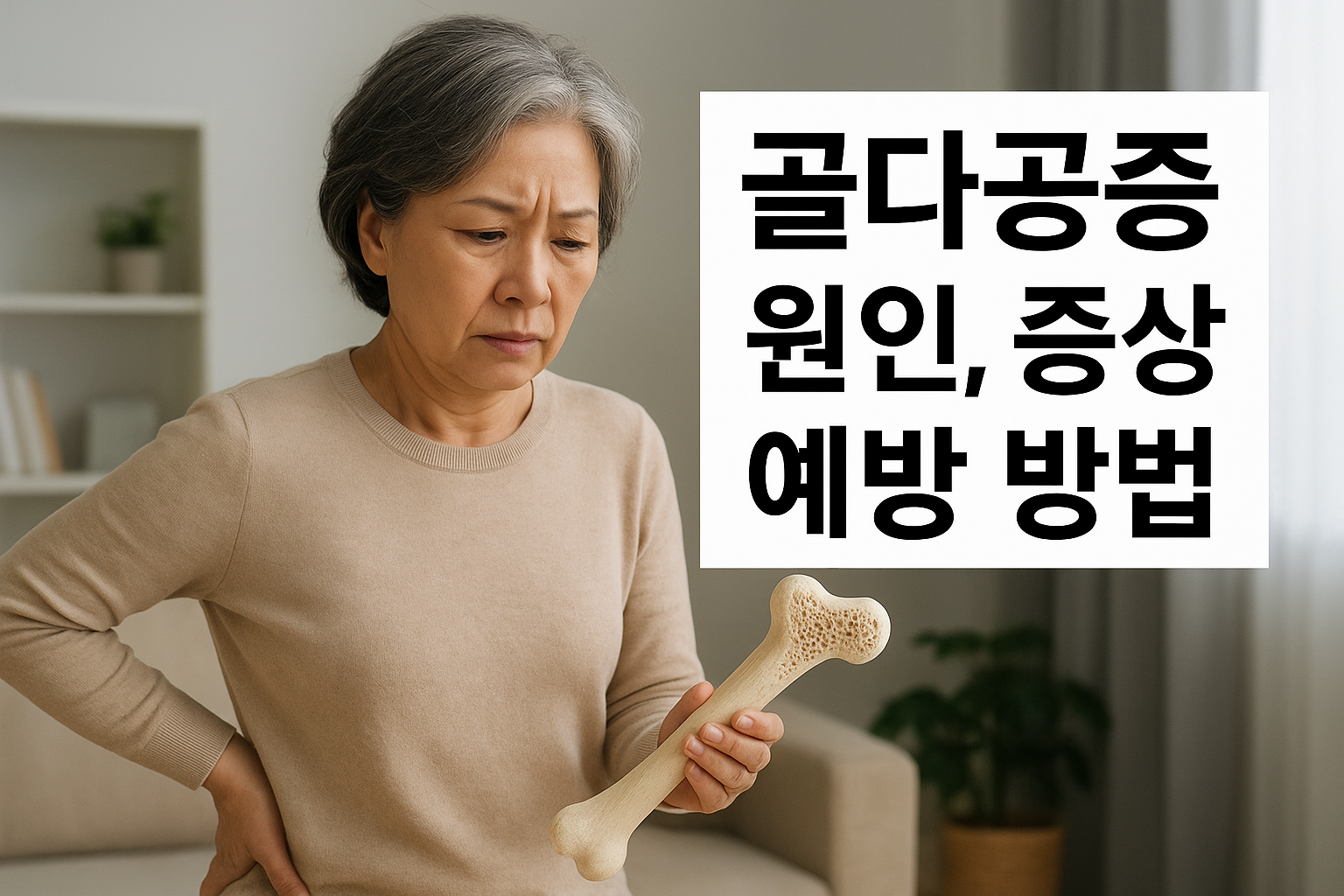 골다공증 원인, 증상, 예방 방법 총정리