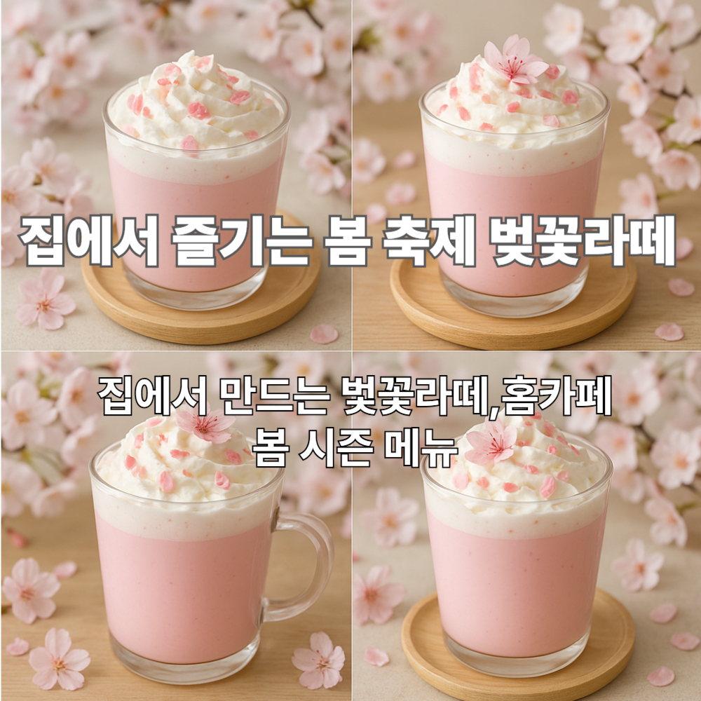 벚꽃라떼, 벚꽃라데 만들기