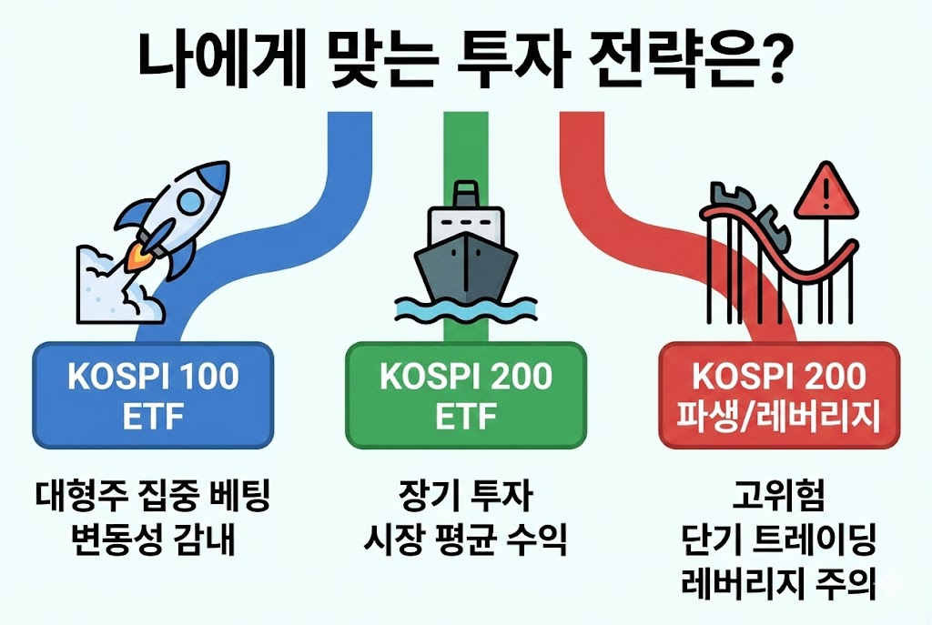 코스피 100 ETF vs 코스피 200 ETF