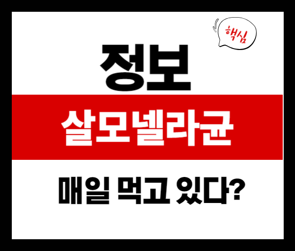 살모넬라균 식중독 원인 음식 TOP 5, 당신도 매일 먹고 있다?