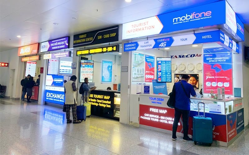 노이바이공항 심판매 부스