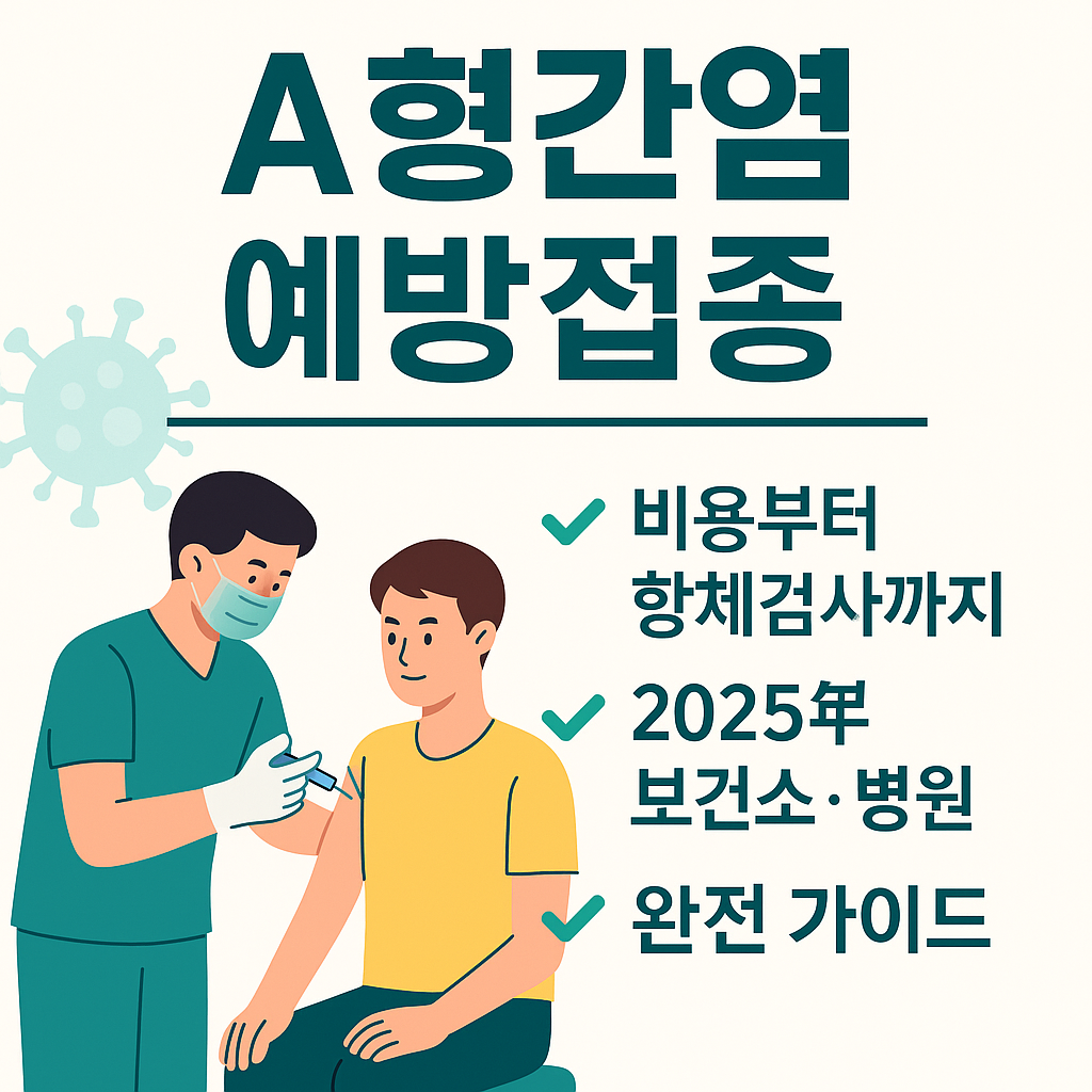 a형간염-예방접종-비용-항체검사-보건소-병원