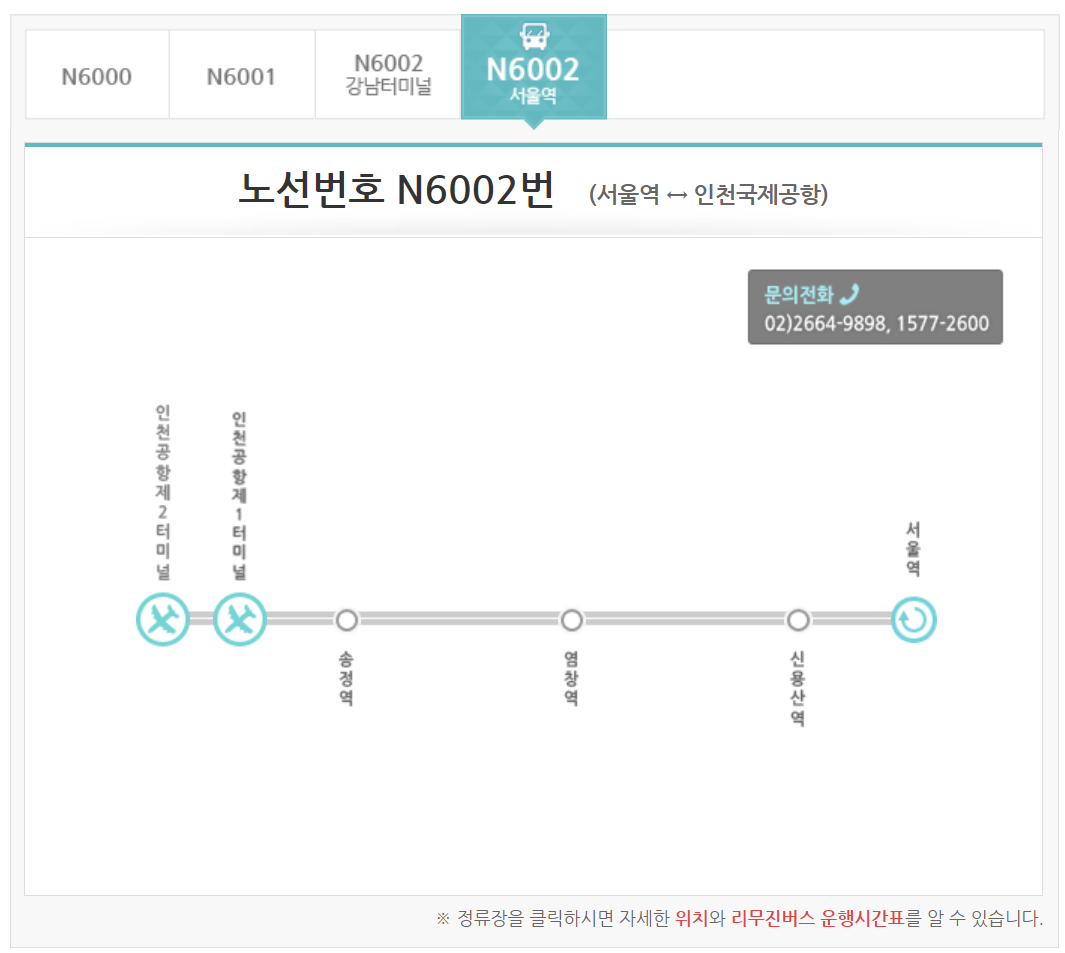 N6002 버스 이동경로