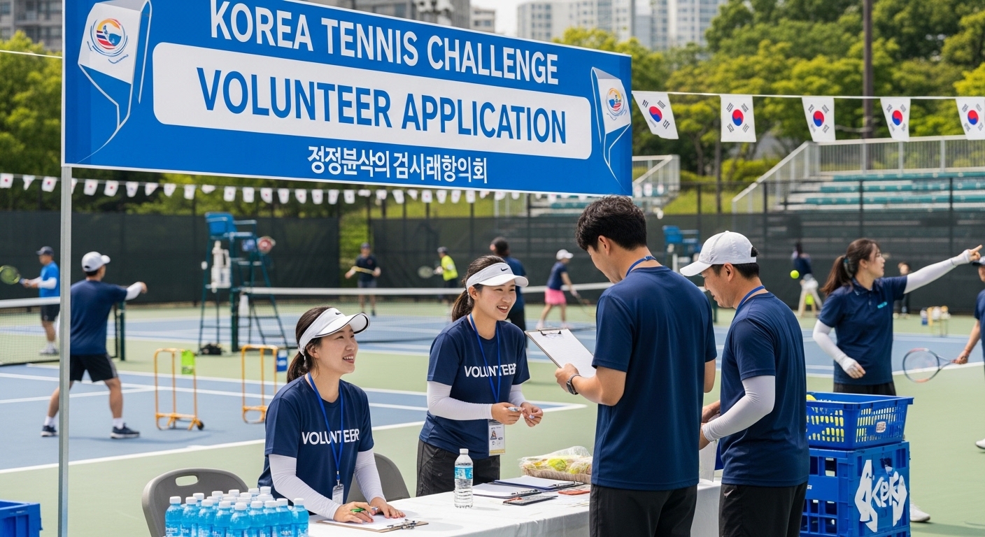 한국 테니스 챌린지 자원봉사 신청 및 활동