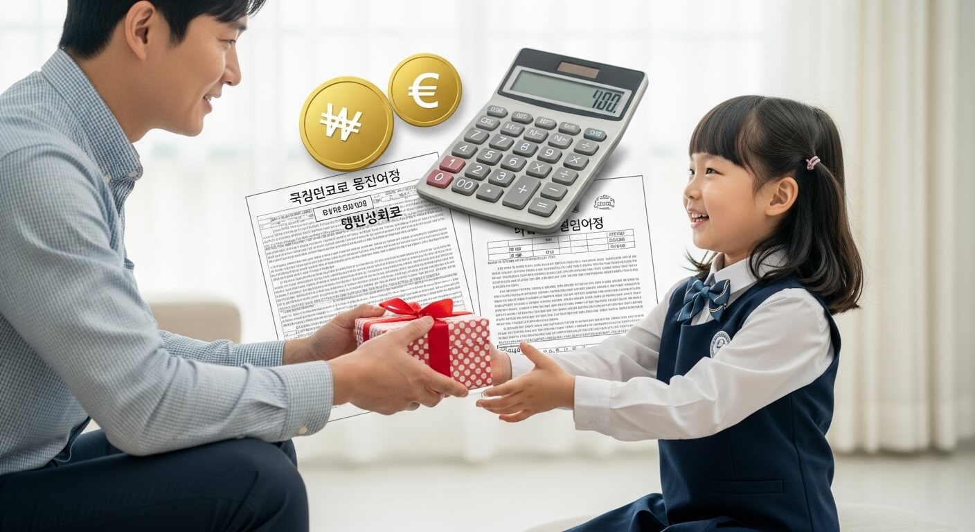 자녀 증여세 면제 한도액