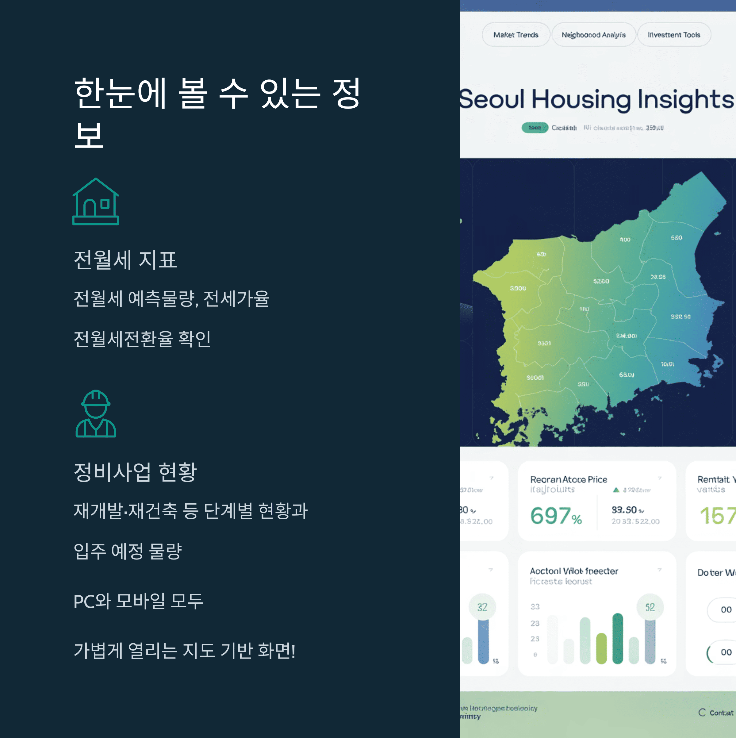 전월세·매매·정비사업 정보 한눈에