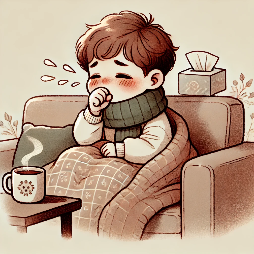 겨울철 아이들 목감기