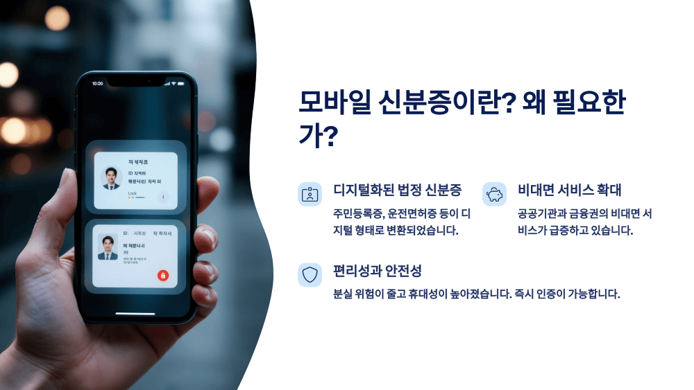 모바일 신분증이란? 왜 필요한가?
