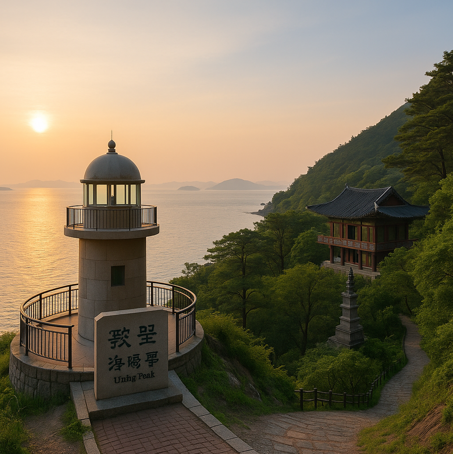 땅끝마을 산 중턱 사진
