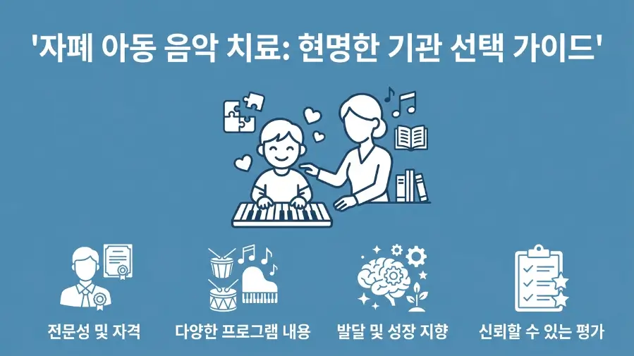 자폐 아이 음악치료 프로그램 선택 가이드